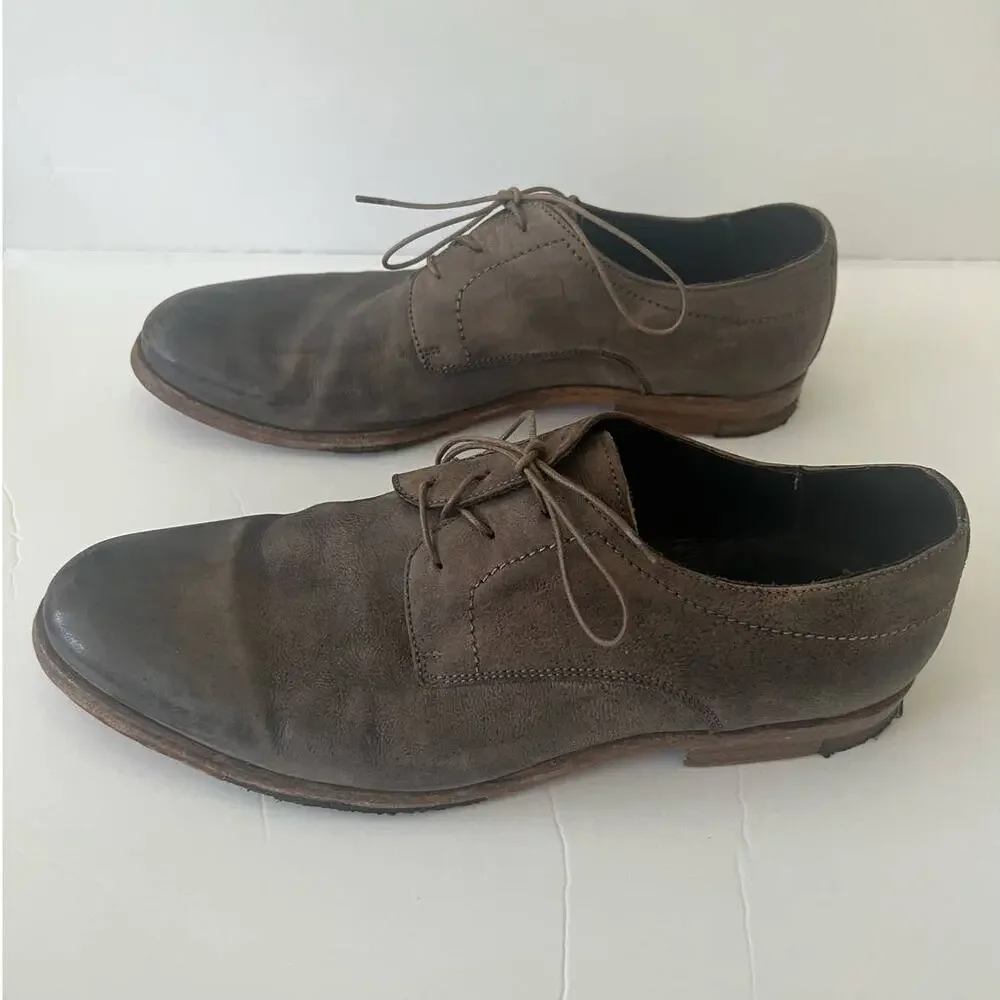 KENNETH COLE COLLECTION Gray Oxford Genuine Leather Size 9.5
